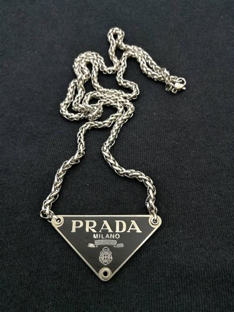 prada jewelry necklaces|Prada necklace men.